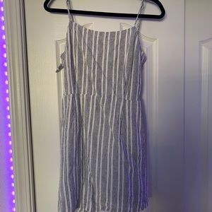 striped sun dress with tie back